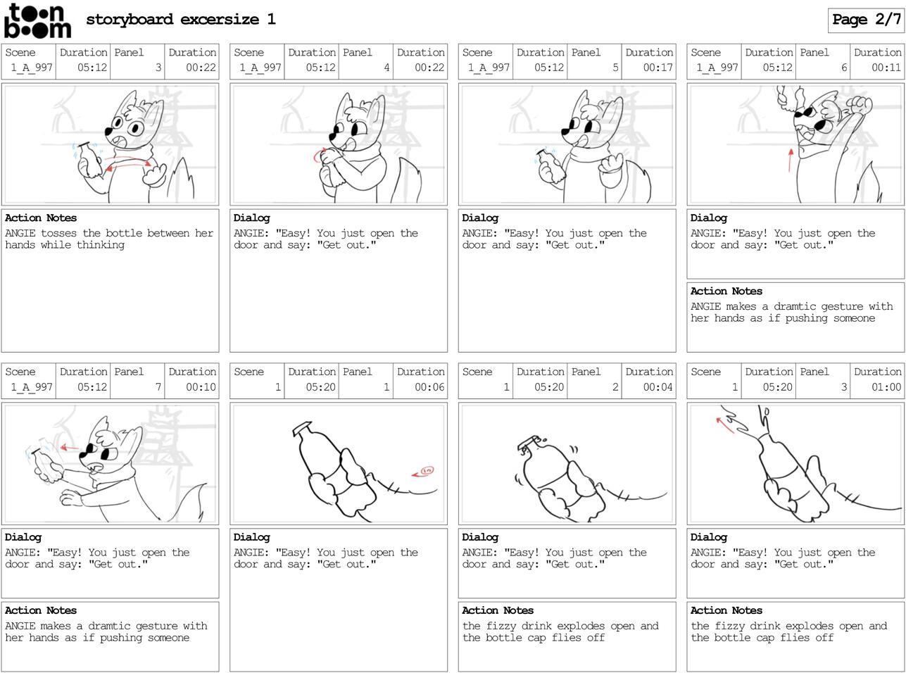 Select boards from my Hansels sweet shop animatic
