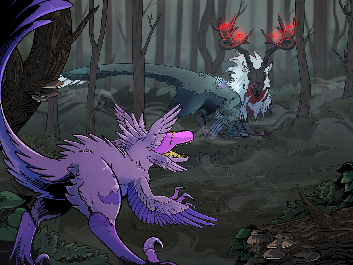 “Meeting of monsters” illustration commission