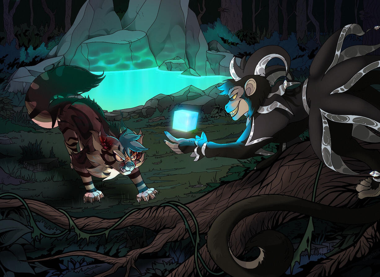 “Final confrontation” illustration commission for a novel
