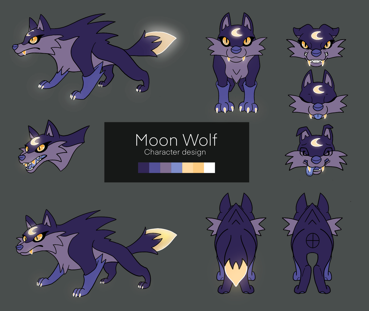 “Moon wolf” creature design